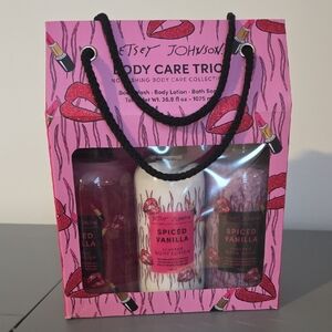 Betsey Johnson Pink Spiced Vanilla Body Care Trio